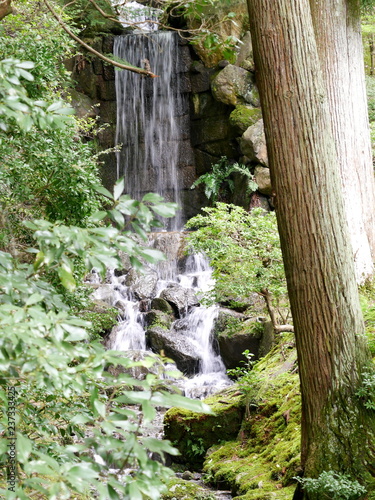 Kyoto,Japan-September 6, 2015: Shugakuin Imperial Villa or Shugakuin Rikyu in Kyoto in autumn photo