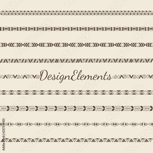 Divider line design elements vector collection