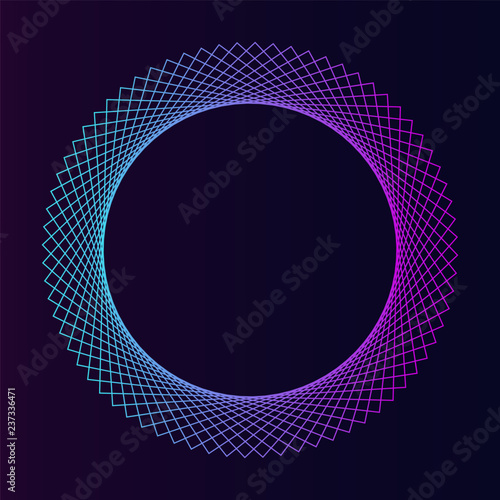 Abstract circular geometric element vector
