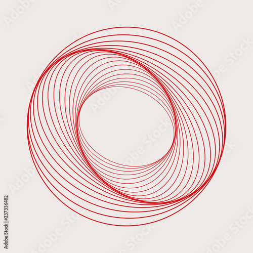 Abstract circular geometric element vector