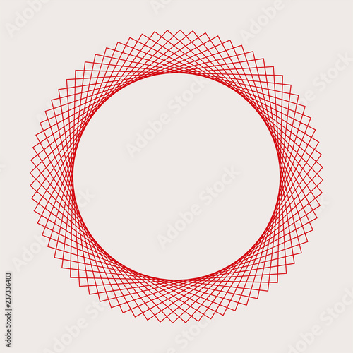 Abstract circular geometric element vector