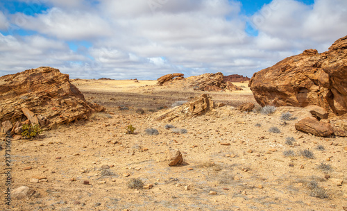 Canvas Print Damaraland, Namibia, a vast semi desert arid region in Namibia.