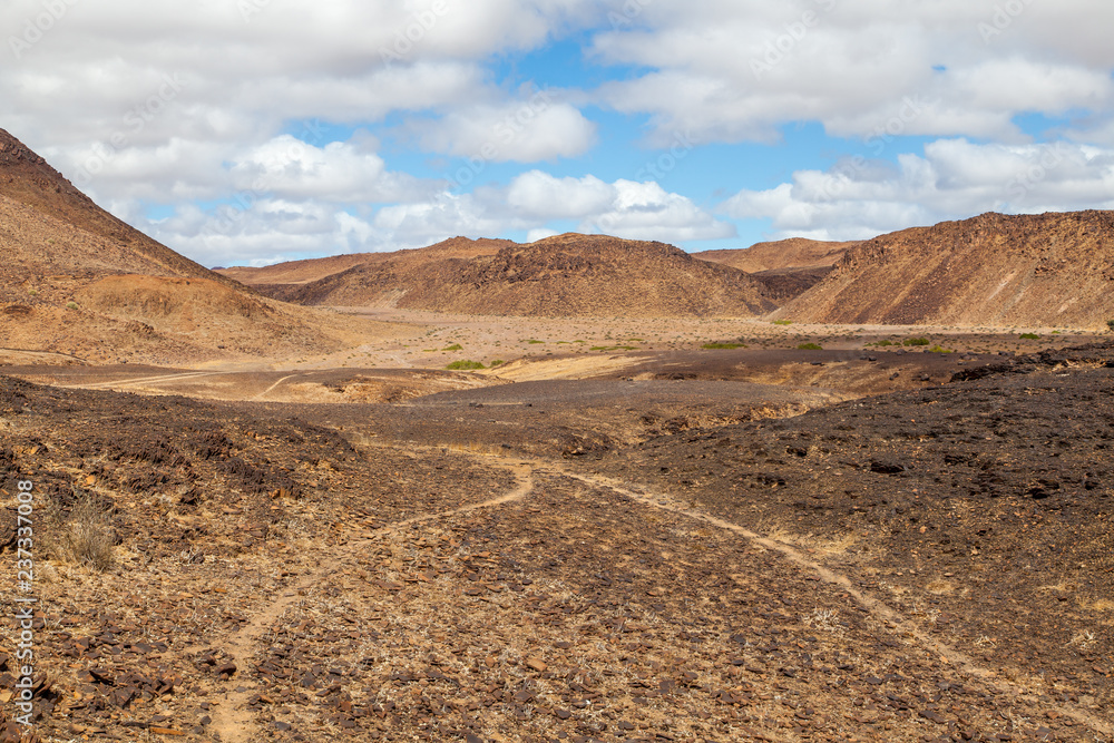 Damaraland, Namibia, a vast semi desert arid region in Namibia.