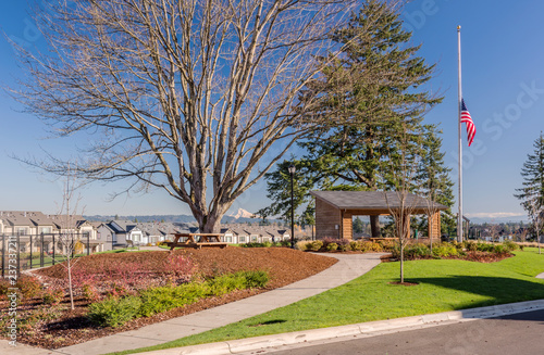 Park with a view in Wilsonville OR. photo