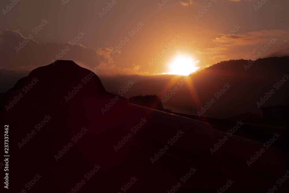 Obraz premium por do sol