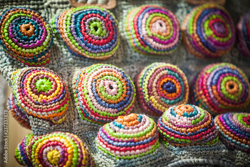 Colorful woven textile © bizoo_n