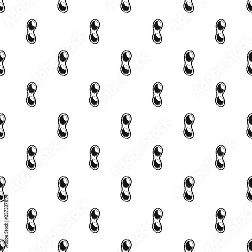 Peanuts in shell pattern seamless vector repeat geometric for any web design