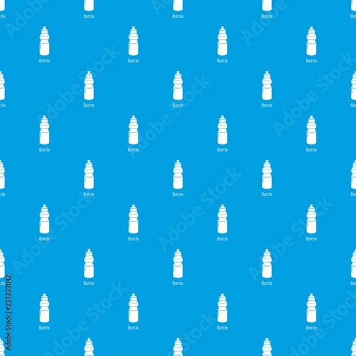 Sport bottle pattern vector seamless blue repeat for any use