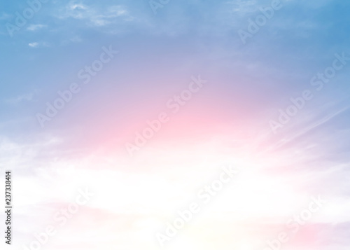 Sunlight and early morning sky background