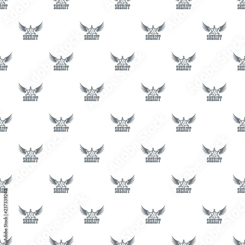 Sheriff pattern vector seamless repeat for any web design
