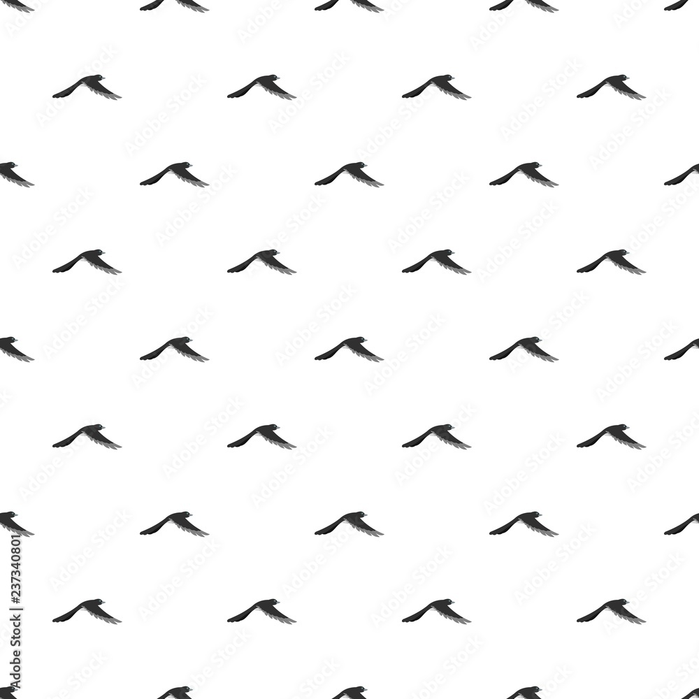 Flying away magpie pattern seamless vector repeat for any web design Flying away magpie pattern seamless vector repeat for any web design
