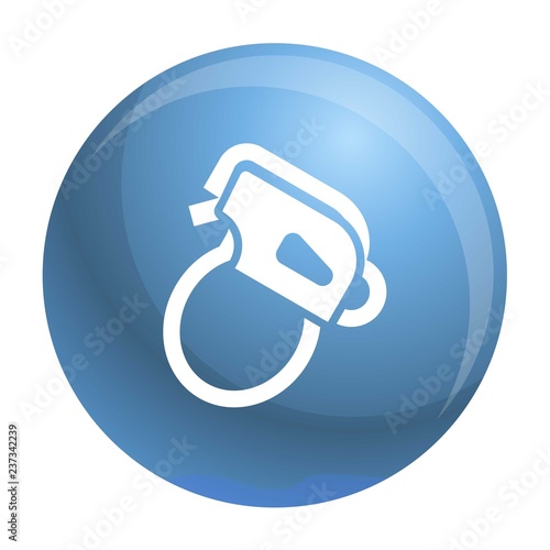 Climbing mountain tool icon. Simple illustration of climbing mountain tool vector icon for web design isolated on white background