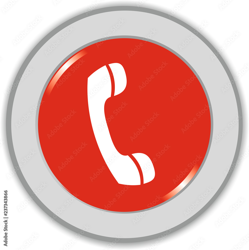 phone icon on round internet button phone icon on round internet button