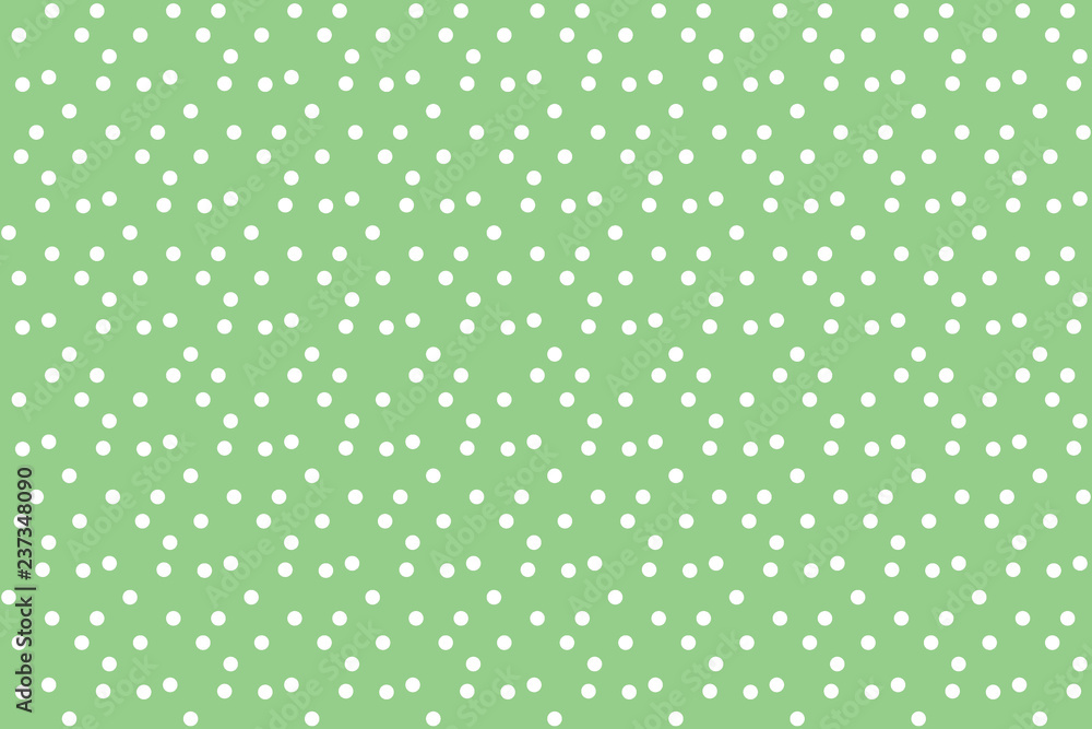 Green vintage polka background seamless pattern
