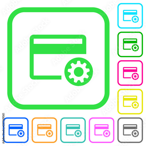 Credit card settings vivid colored flat icons Free Download Credit card settings vivid colored flat icons - GFXLoad
