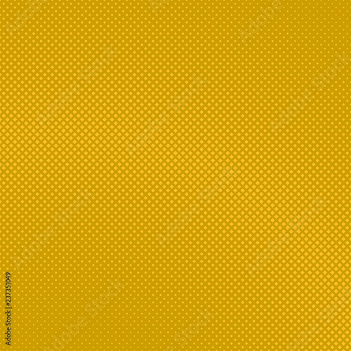 Yellow abstract halftone square background pattern template design
