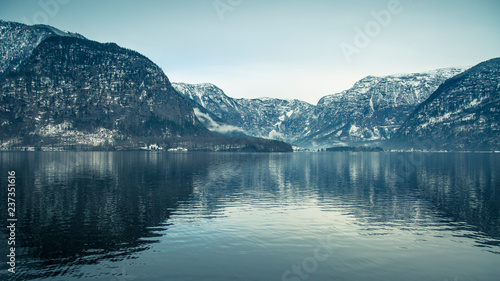 Winter View of Hallstatter See.