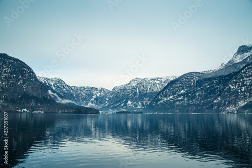 Winter View of Hallstatter See. © nadianb