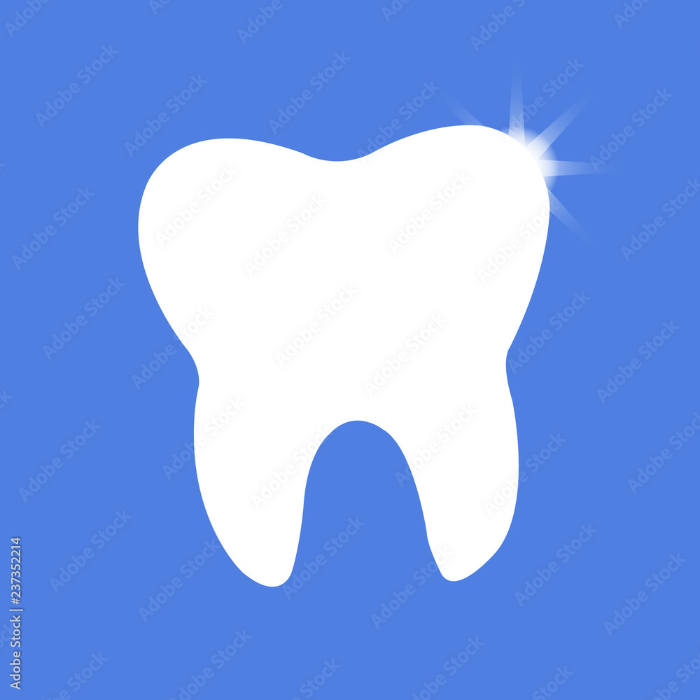 Sparkling tooth icon - dentistry symbol Sparkling tooth icon - dentistry symbol