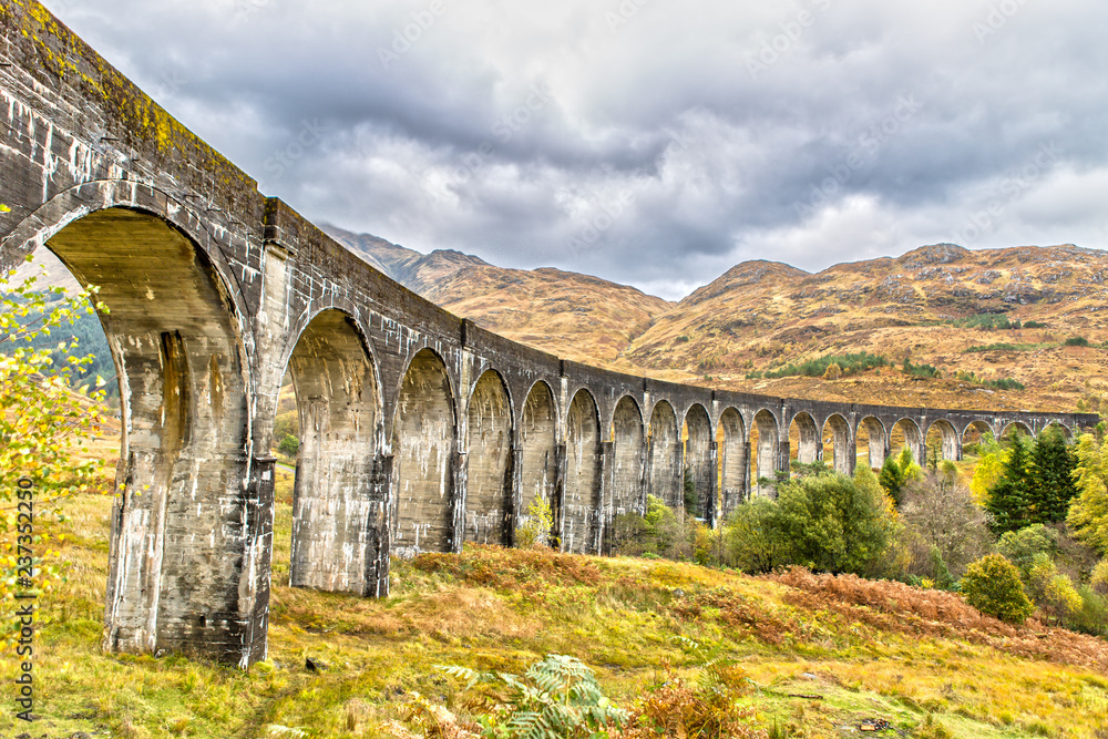 Glenfinnan Viaduct in Autumn