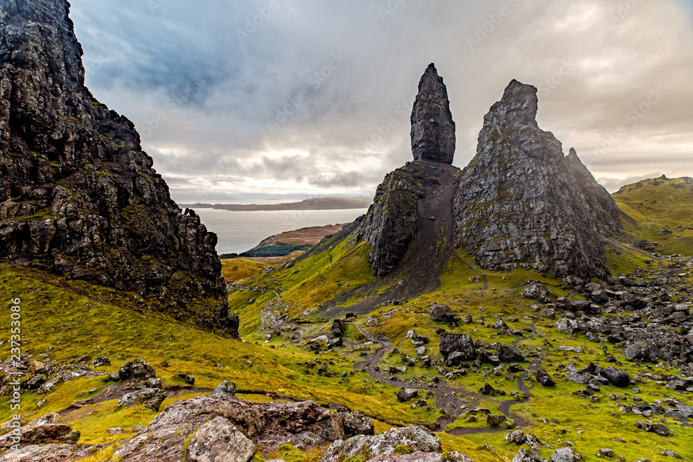 Dark Clouds over the Old Man of Storr