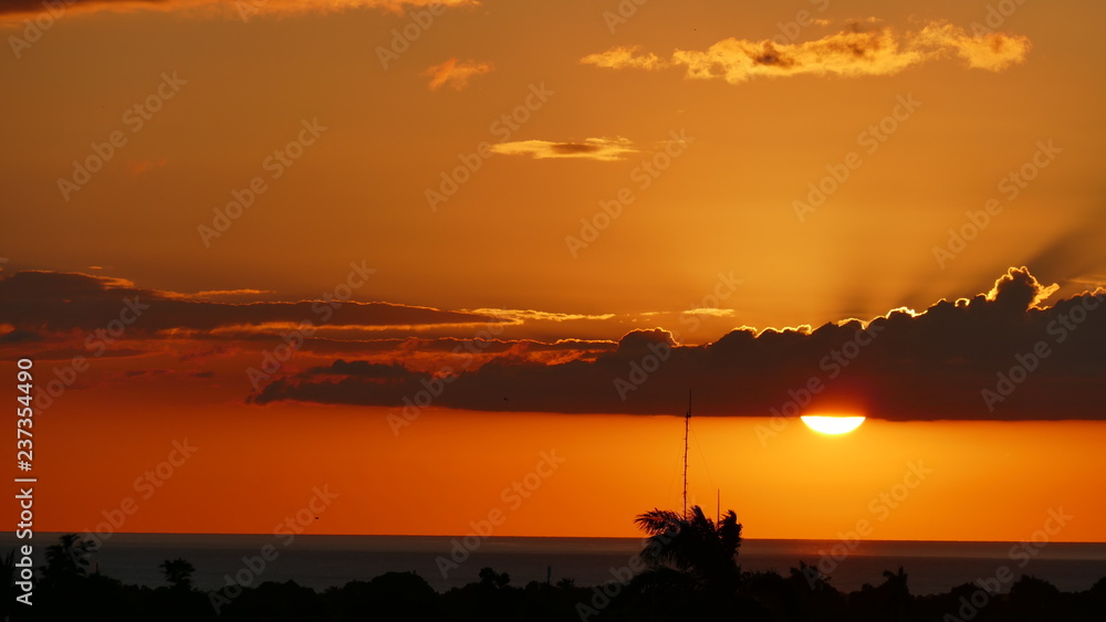sunset in trinidad