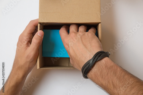 Unpacking my online order delivery