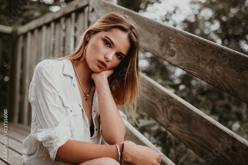 Portrait of young woman