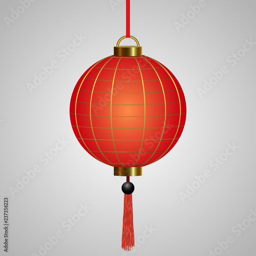 Chinese hanging red lanterns
