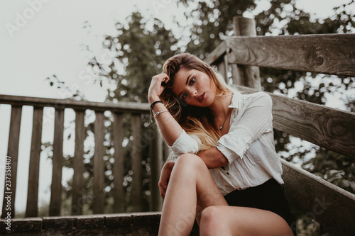 Portrait of young woman