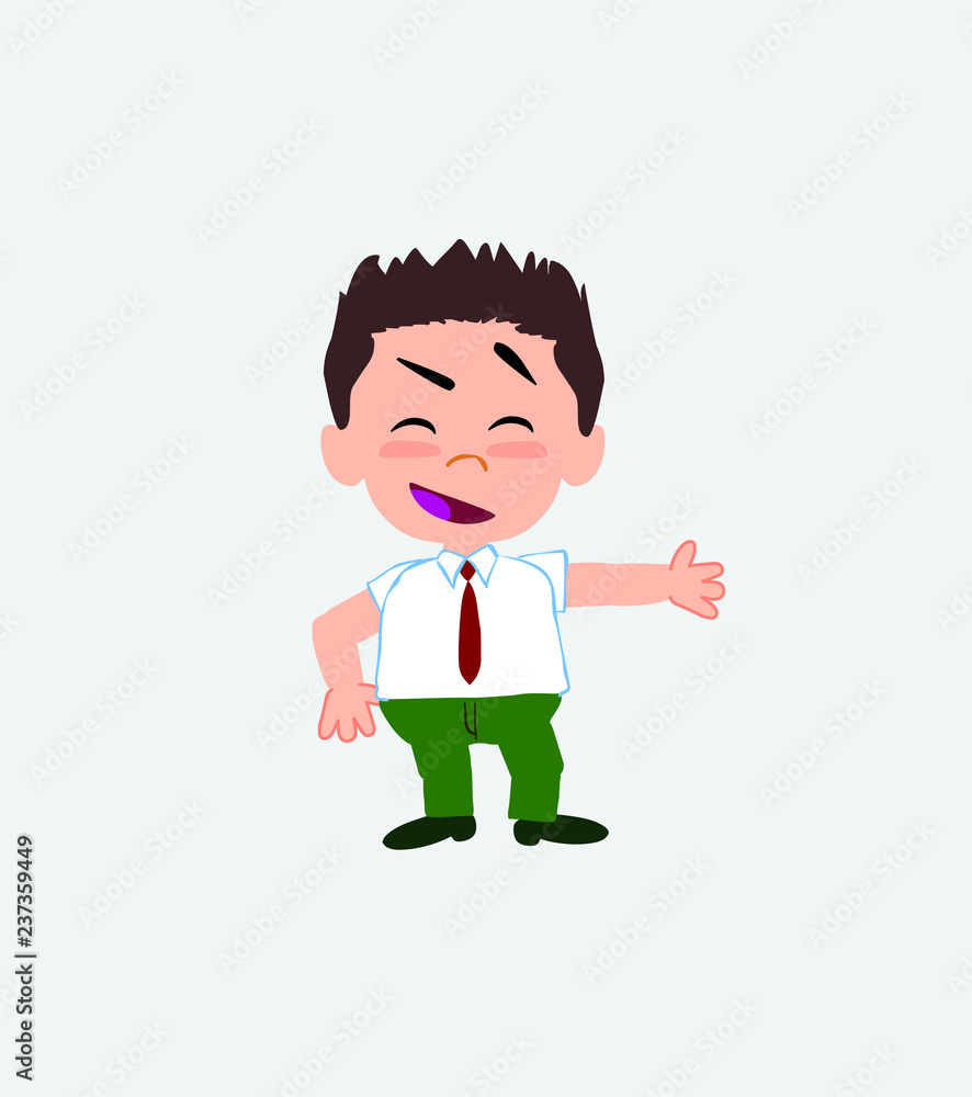 Businessman in casual style showing something in an optimistic and positive attitude. Businessman in casual style showing something in an optimistic and positive attitude.