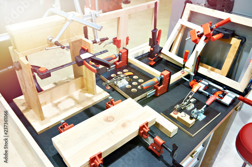 Workbench and carpentry tools