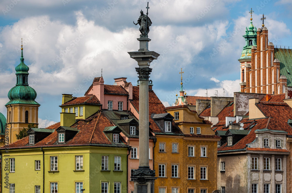 Obraz premium Warsaw, Warschau - Altstadt der Hauptstadt von Polen