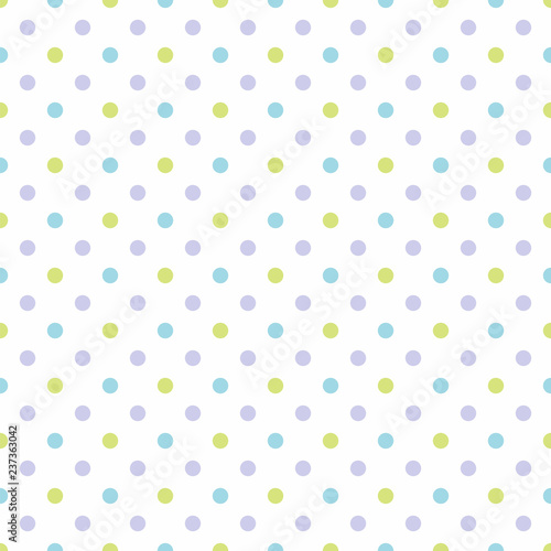 Polka dots_Spring Color Seamless Pattern #Vector Background 