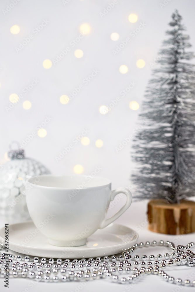 Christmas coffee or tea. Christmas background. Christmas coffee or tea. Christmas background.