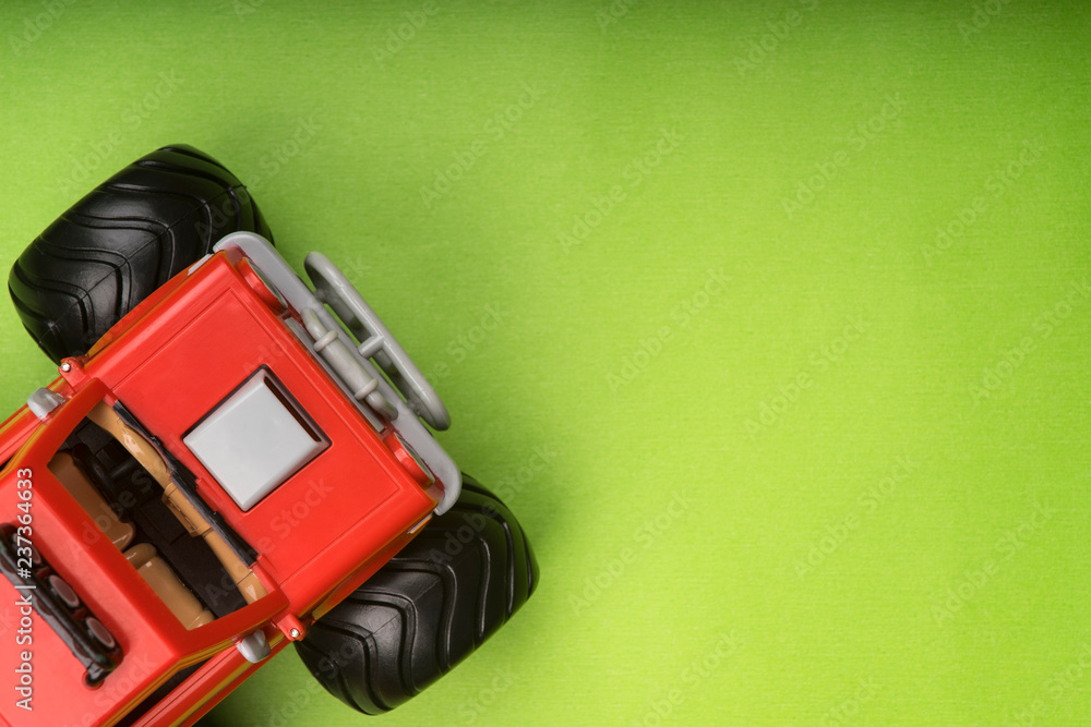 Fototapeta premium Close up view the truck