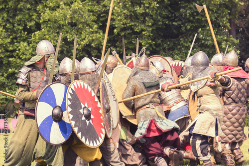 Wallpaper Mural  Battle of Medieval Warriors event in Wolverhampton, England Torontodigital.ca