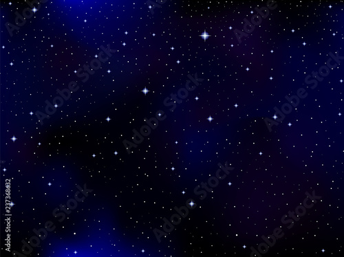 Space vector background with galaxies, stars, constellations