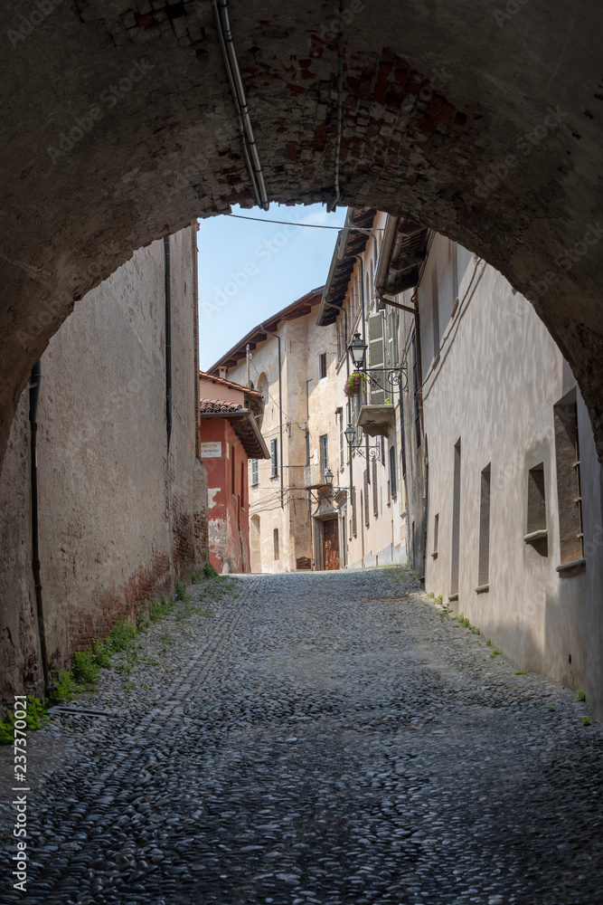 Fototapeta premium Saluzzo, Piedmont, Italy, historic city
