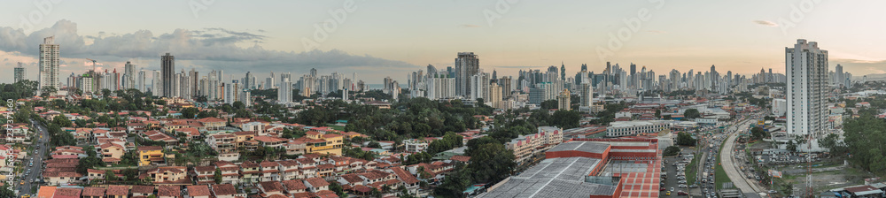 View of amazing modern city View of amazing modern city