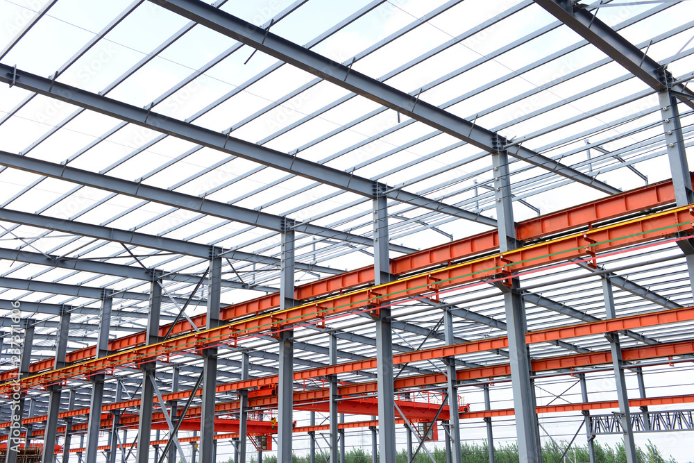 Steel structure workshop is under construction Steel structure workshop is under construction