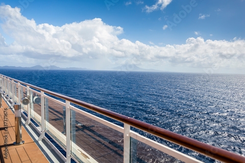 Deck on a cruise ship
