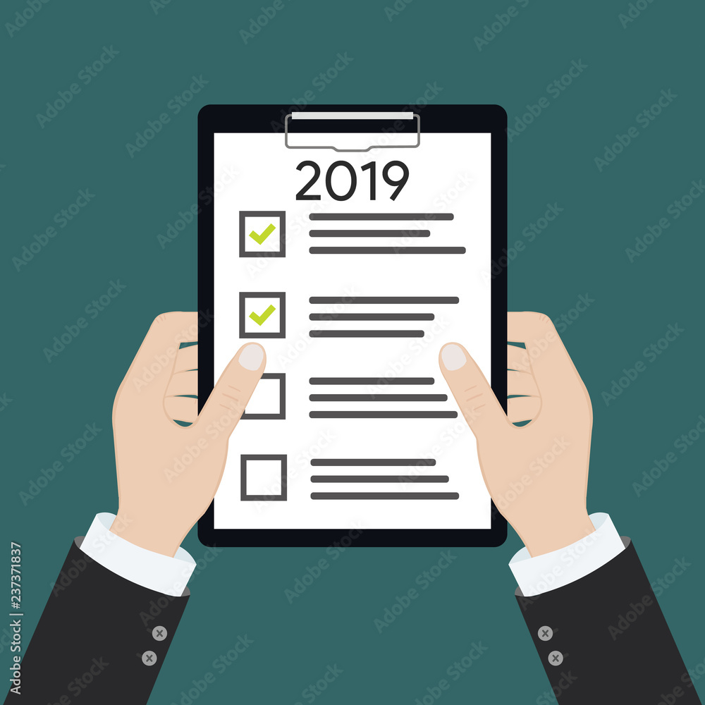 2019 new year resolution and target business check list together planning 2019 new year resolution and target business check list together planning
