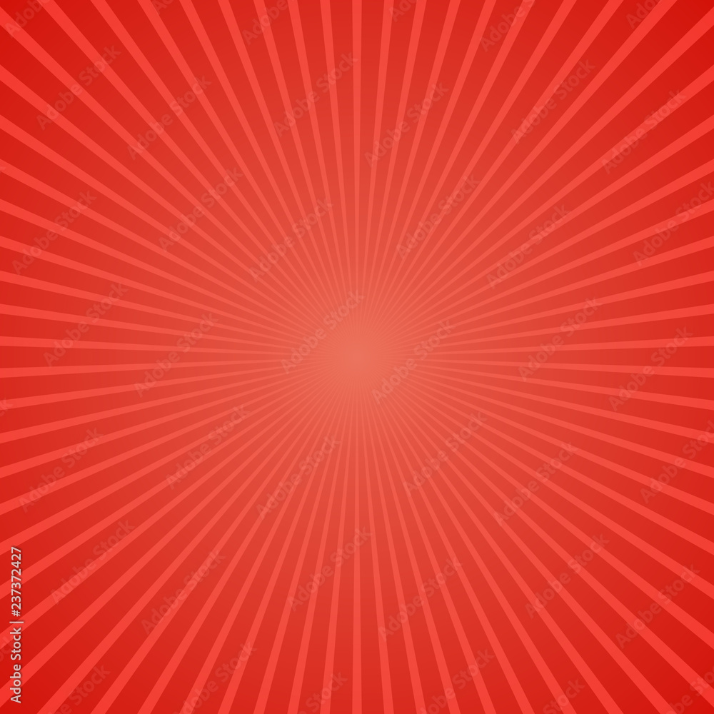Red abstract retro ray burst background - gradient vector graphic design with radial stripes Red abstract retro ray burst background - gradient vector graphic design with radial stripes