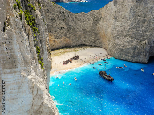 Shipwreck Bay, Zakynthos Island, Greece.