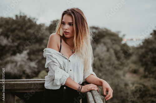 Portrait of young woman