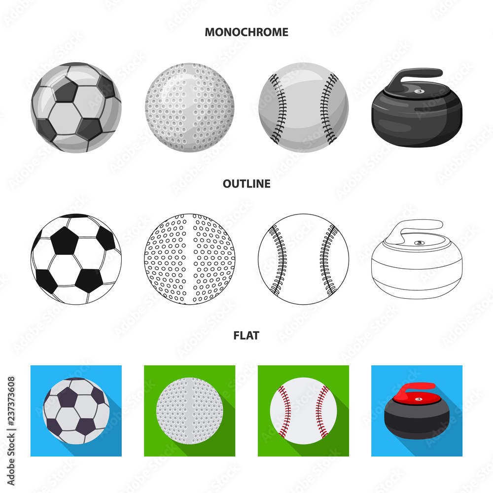Vector illustration of sport and ball logo. Set of sport and athletic stock vector illustration. Vector illustration of sport and ball logo. Set of sport and athletic stock vector illustration.
