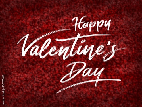 Happy valentine's day spontaneous handwriting calligraphy good use for any design you want.