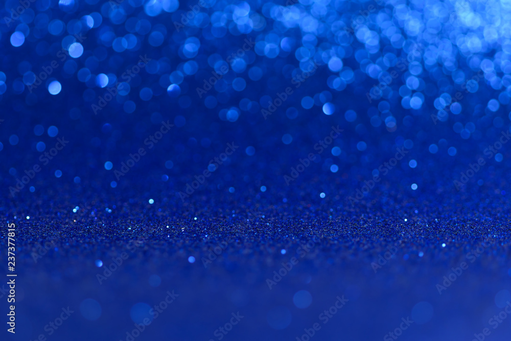 Blue Christmas or New Year festive background