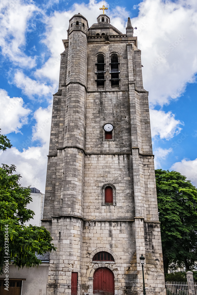 Saint-Paul-Notre-Dame-of-Miracles Church - French Catholic church located in Orleans, Loiret department, Center-Val de Loire region. St. Paul's Tower, completed in 1627.